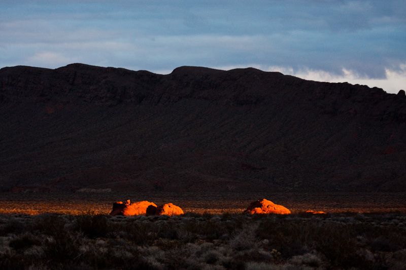 Rocks Illuminated By Sunrise